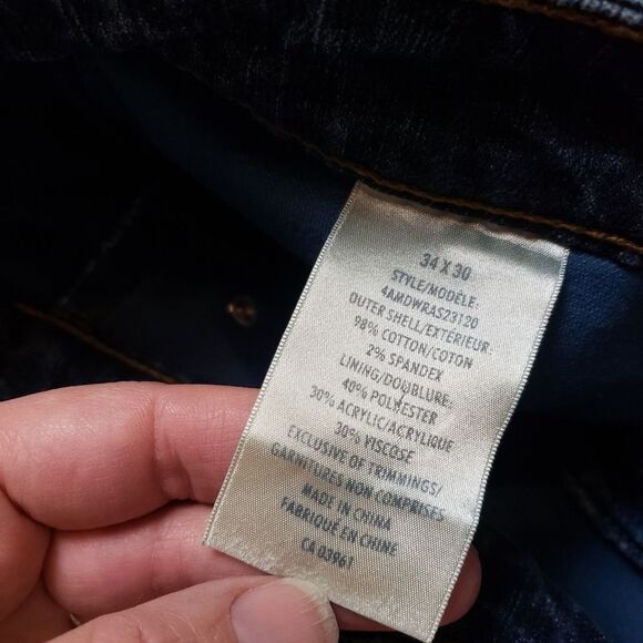 Wind River Men's fleece Lined Jeans, Classic Fit, size 34 T-Max heat winter - Picture 7 of 16